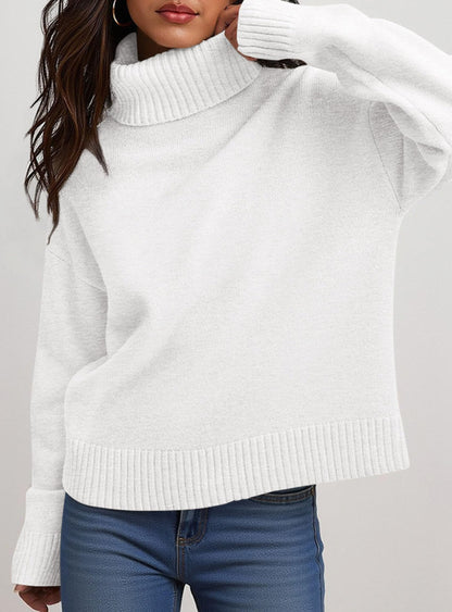 Women’s Chunky Knit Turtleneck Sweater Sweaters The Nichole Collection