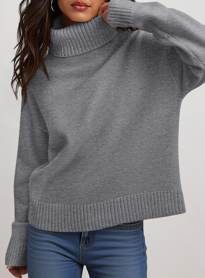 Women’s Chunky Knit Turtleneck Sweater Sweaters The Nichole Collection