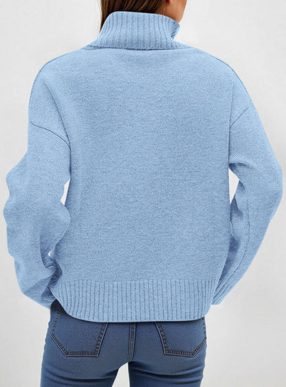 Women’s Chunky Knit Turtleneck Sweater Sweaters The Nichole Collection