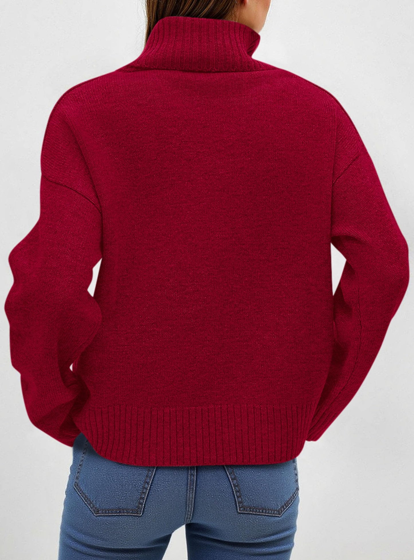 Women’s Chunky Knit Turtleneck Sweater Sweaters The Nichole Collection