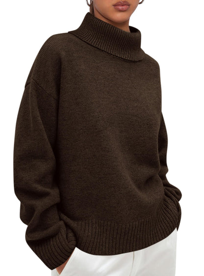 Women’s Chunky Knit Turtleneck Sweater Sweaters The Nichole Collection
