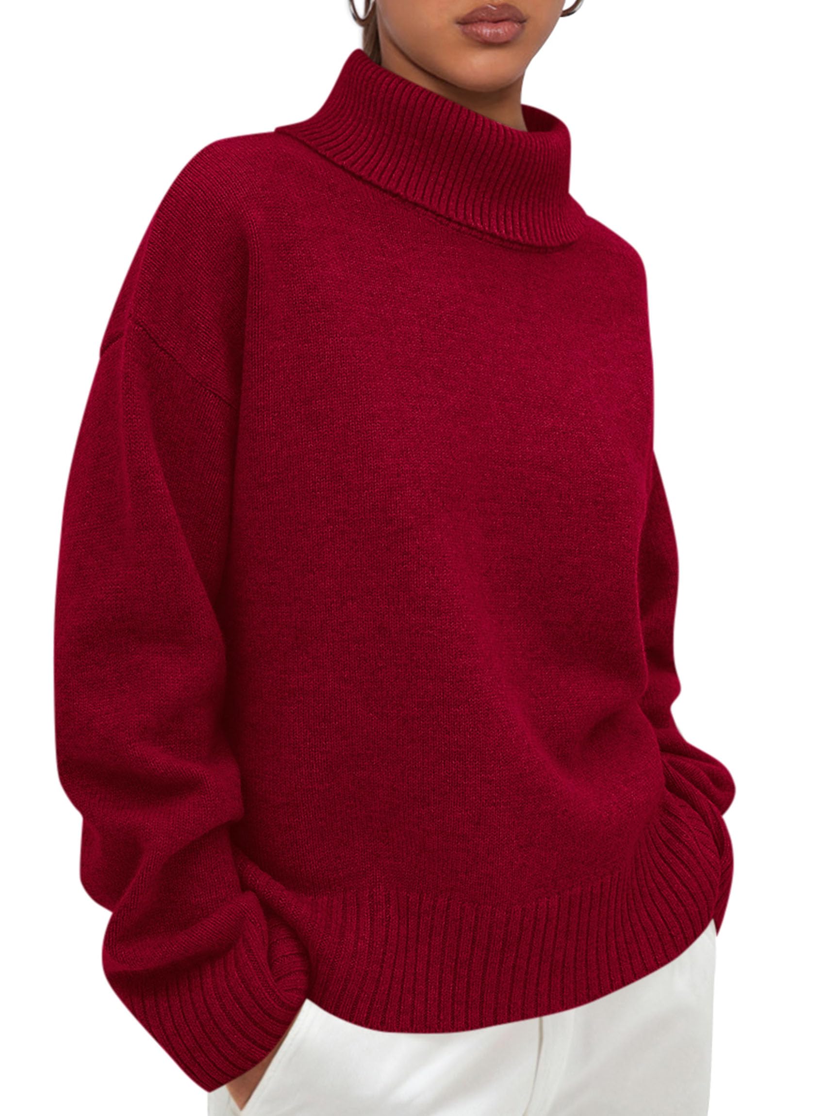Women’s Chunky Knit Turtleneck Sweater Sweaters The Nichole Collection