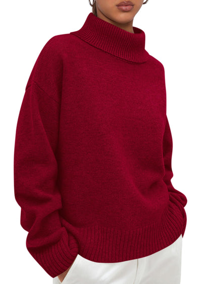 Women’s Chunky Knit Turtleneck Sweater Sweaters The Nichole Collection