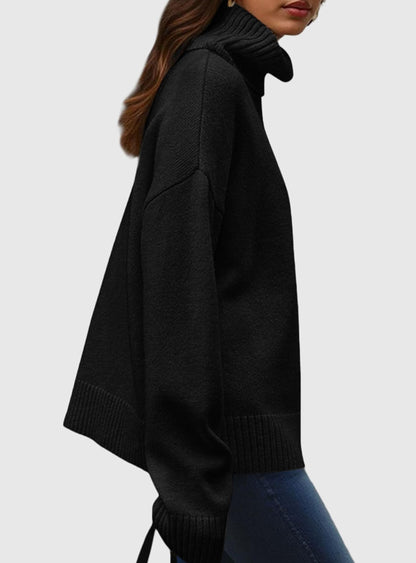 Women’s Chunky Knit Turtleneck Sweater Sweaters The Nichole Collection