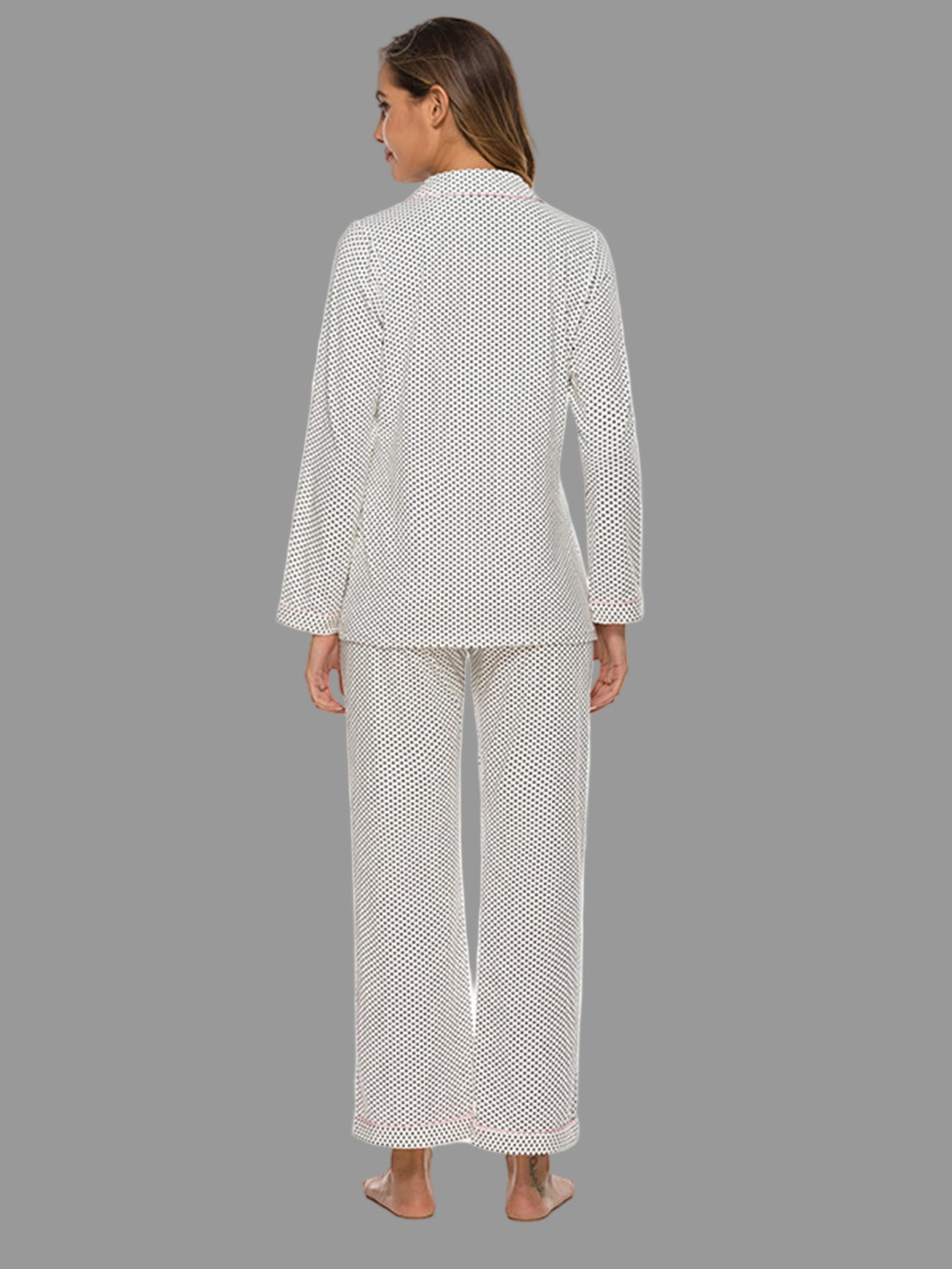 Women’s Collared Neck Loungewear Set with Pocket The Nichole Collection