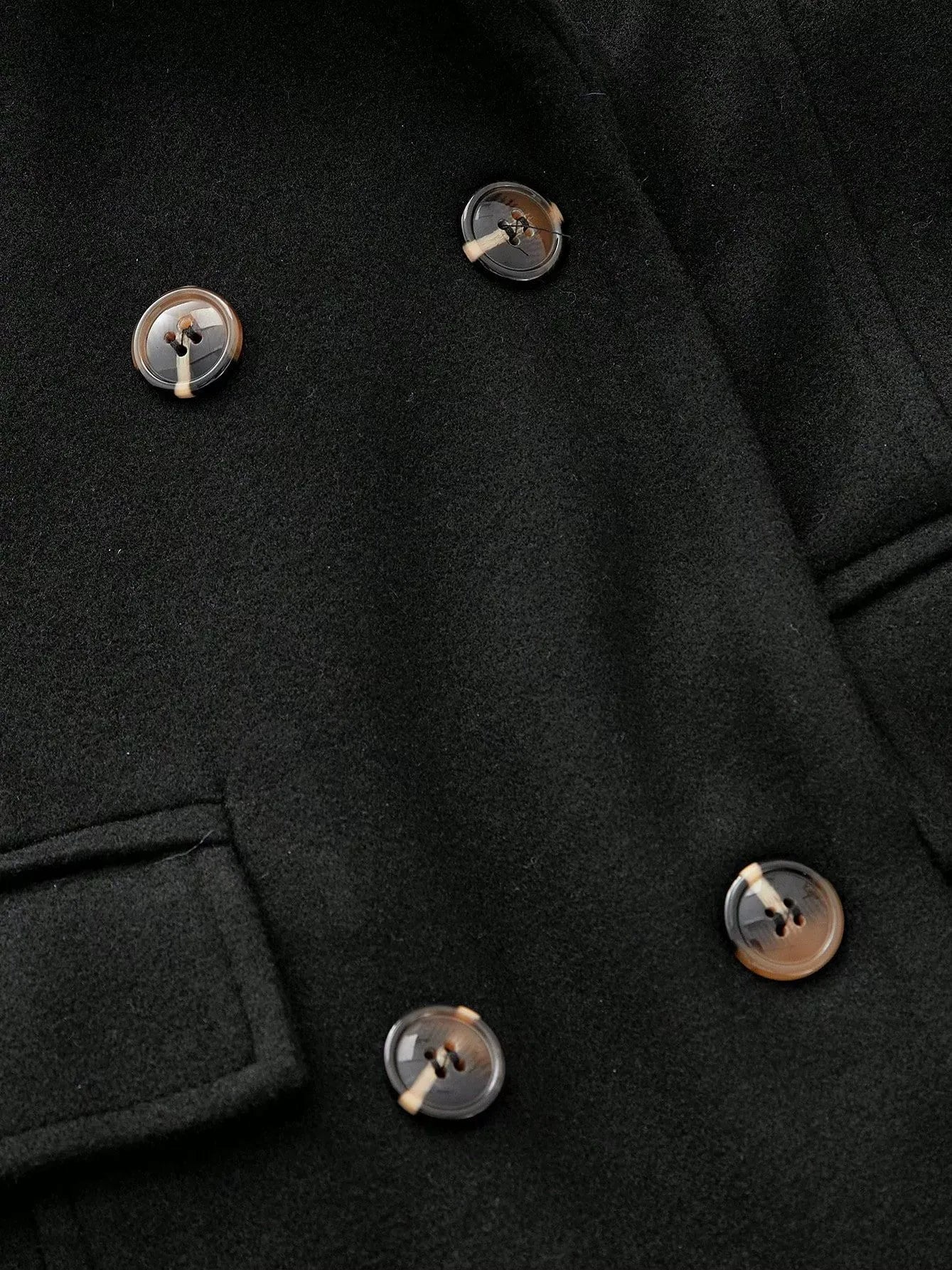 Women’s Double-Breasted Wool Overcoat – Tailored Longline Winter Coat Coats The Nichole Collection