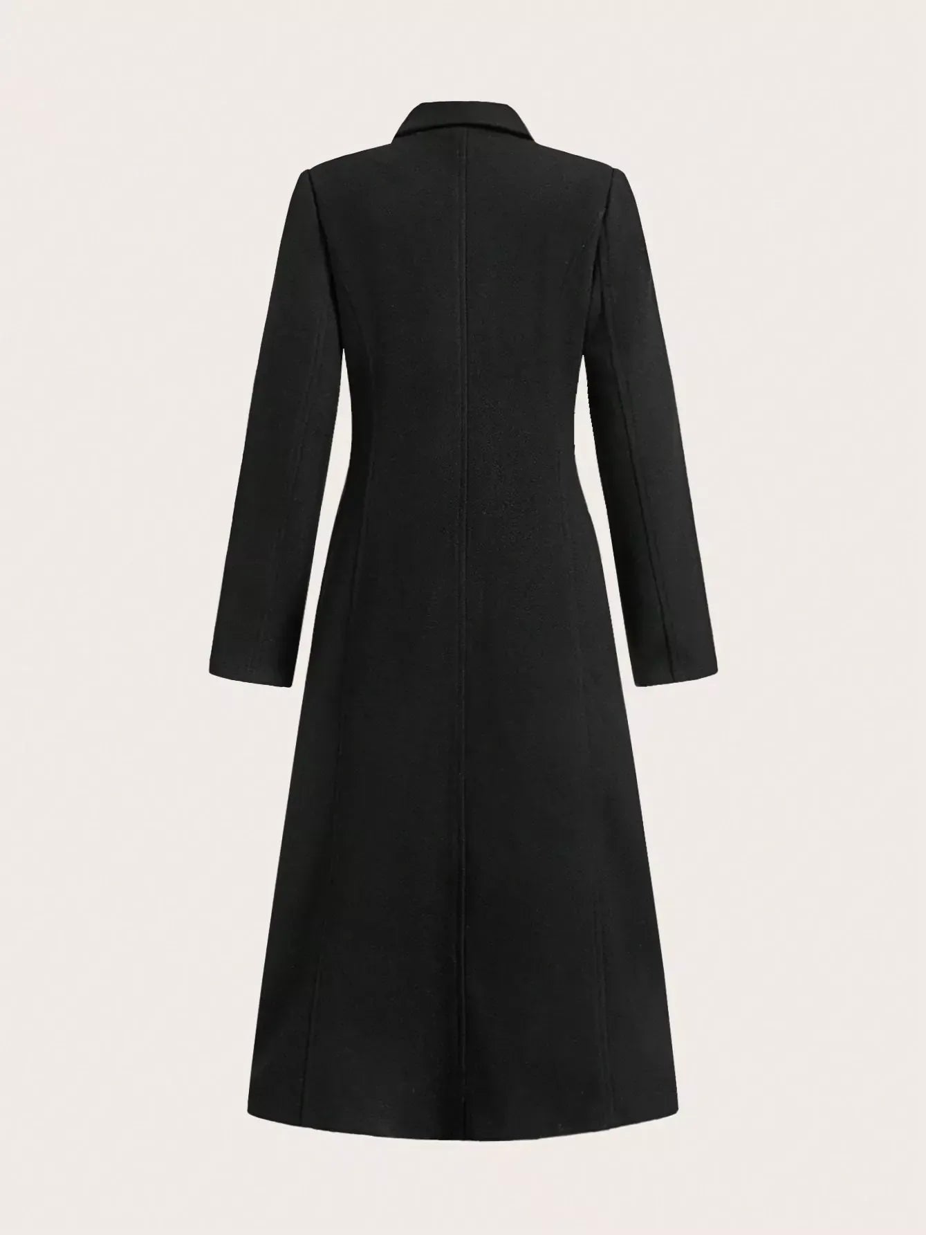 Women’s Double-Breasted Wool Overcoat – Tailored Longline Winter Coat Coats The Nichole Collection