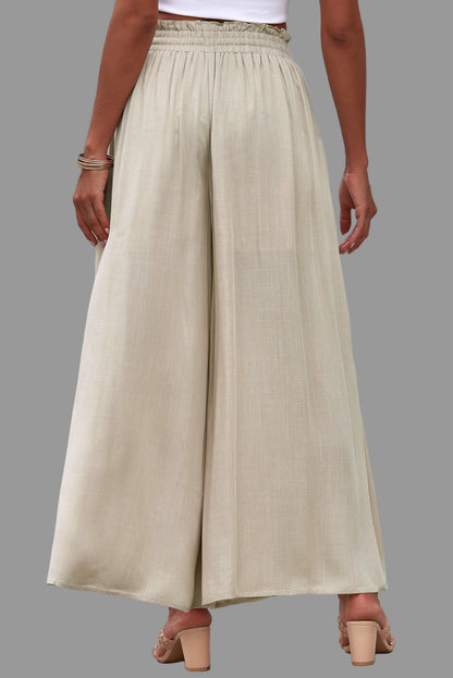 Women’s Drawstring Waist Wide-Leg Pants – Flowing Everyday Elegance Dress Pants The Nichole Collection