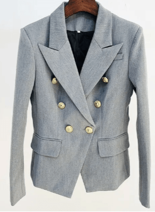 Women’s European Double-Breasted Suit Jacket – Elegant Style Blazers The Nichole Collection
