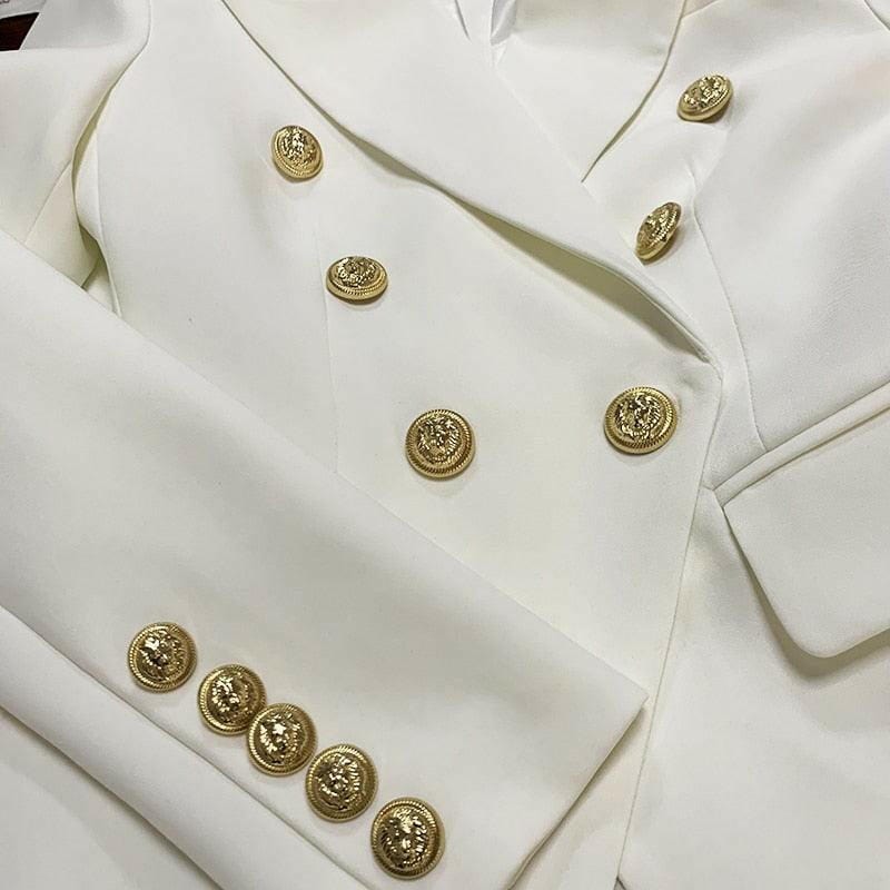 Women’s European Double-Breasted Suit Jacket – Elegant Style Blazers The Nichole Collection