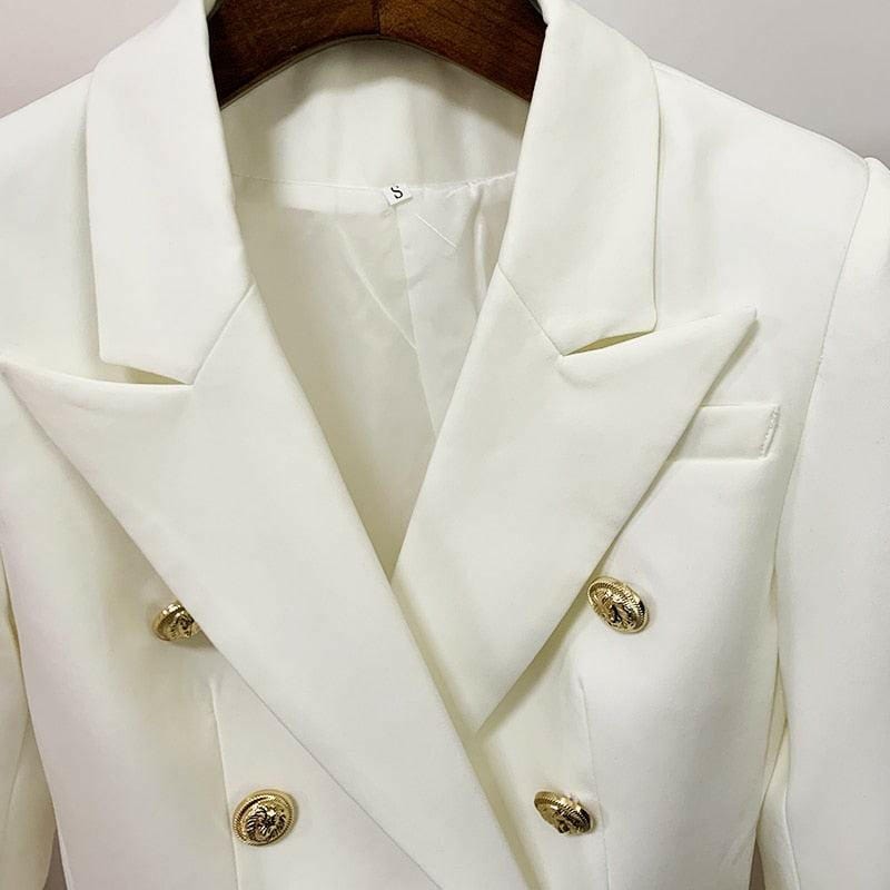 Women’s European Double-Breasted Suit Jacket – Elegant Style Blazers The Nichole Collection