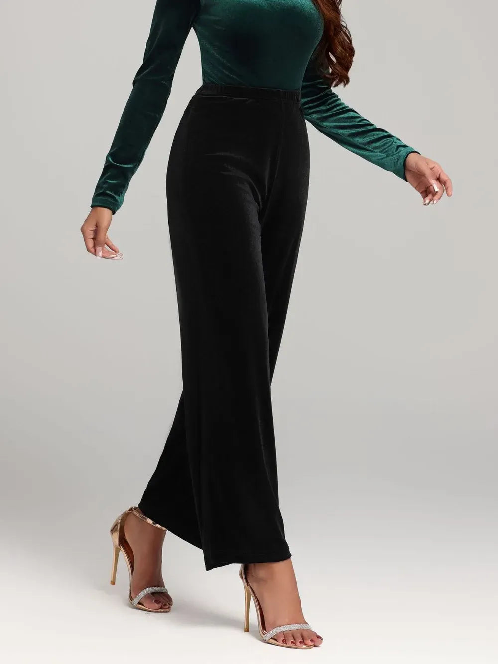 Women’s High-Waist Wide-Leg Pants – Timeless Elegance for Any Occasion Dress Pants The Nichole Collection