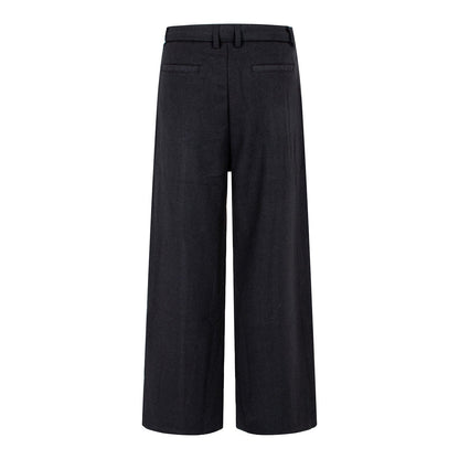Women's High-Waisted Slimming Wide-Leg Straight-Cut Casual Trousers Dress Pants The Nichole Collection
