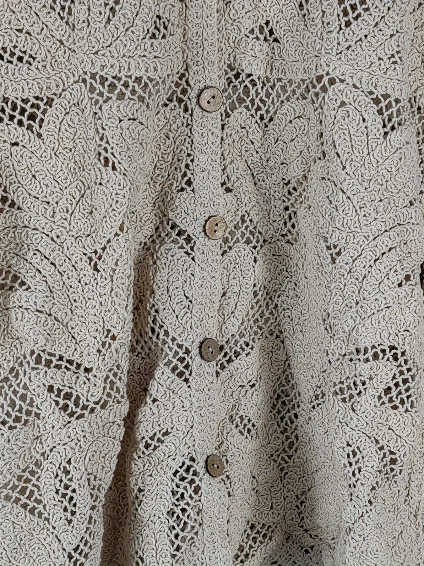 Women’s Jacquard Button-Up Blouse with Hollow Out Detail – Long Sleeve for Spring & Fall Blouses The Nichole Collection