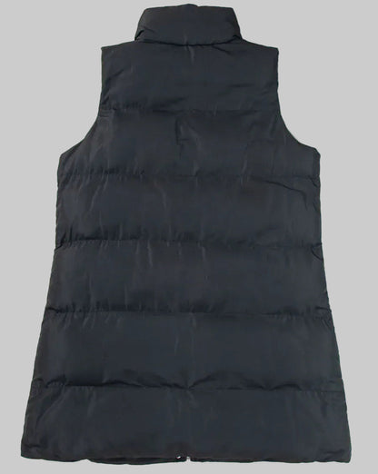 Women’s Pocketed Zip-Up Vest Coat – Mid-Thigh Winter Layer The Nichole Collection