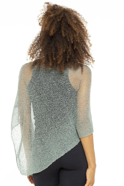 Women's Sheer Poncho Shrug Bolero, Lightweight Summer Shrug Pullover Sweater The Nichole Collection