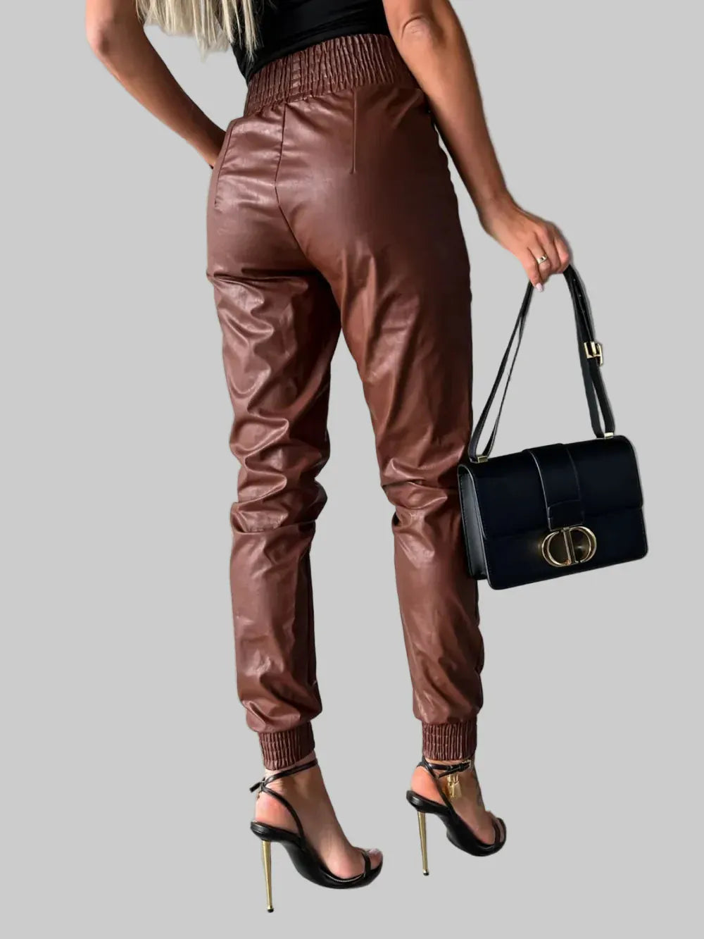 Women’s Smocked High-Waist Wide-Leg Pants with Pockets – Effortless Everyday Elegance Dress Pants The Nichole Collection