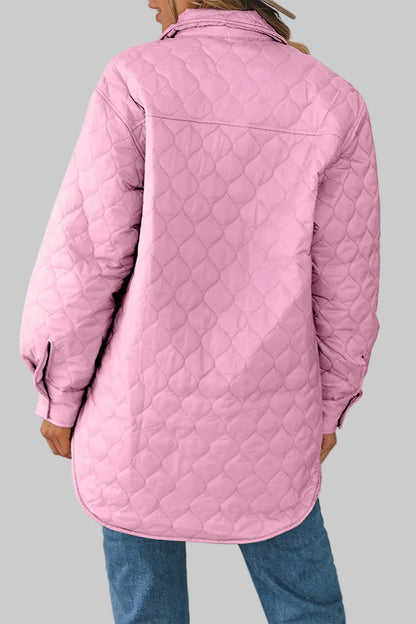 Women’s Snap-Down Puffed Sleeve Collared Winter Coat The Nichole Collection