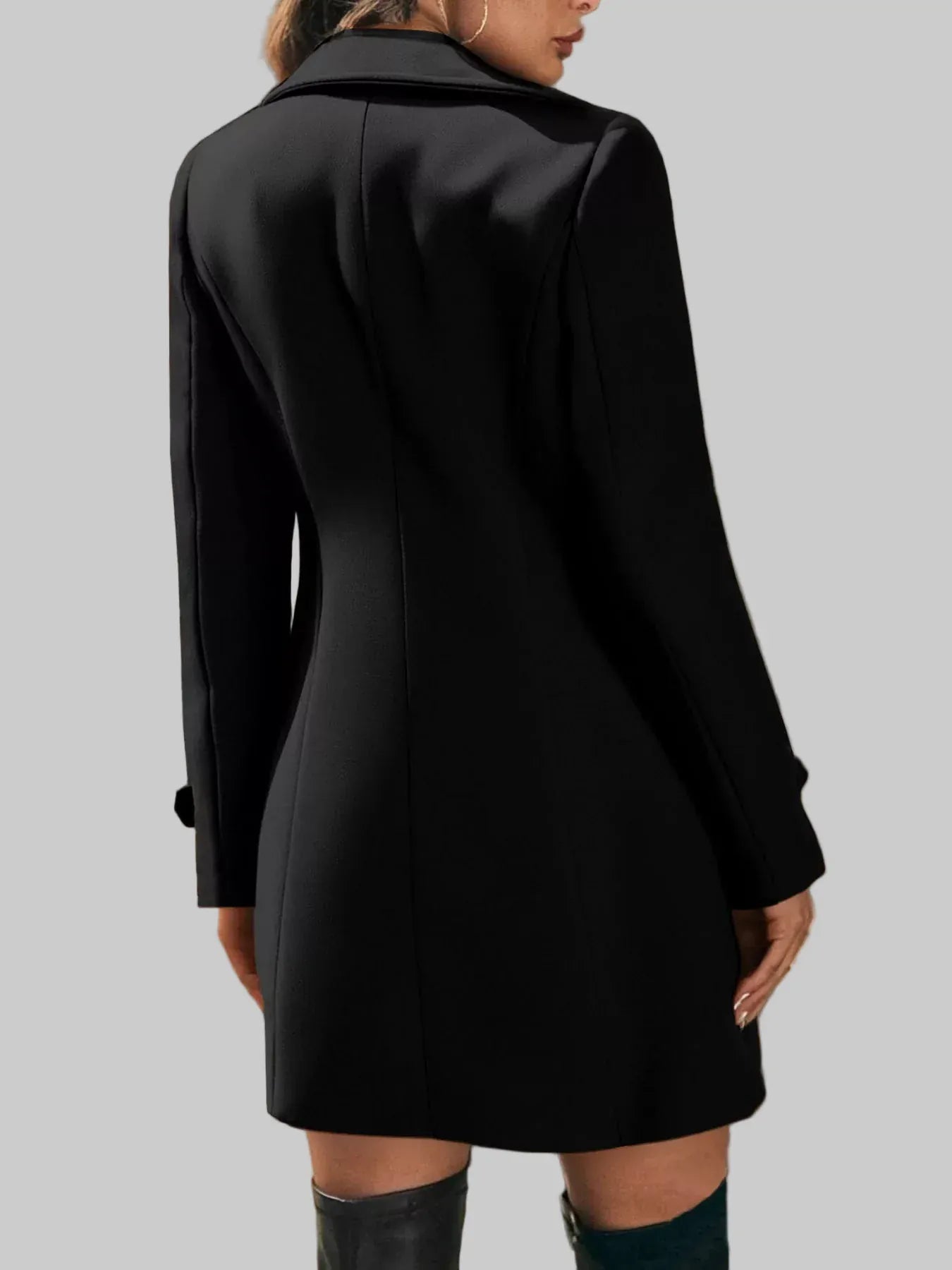 Women’s Tailored Double-Breasted Wool Blend Overcoat Coats The Nichole Collection