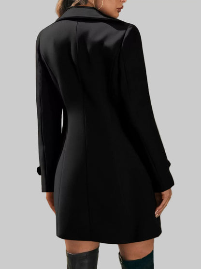 Women’s Tailored Double-Breasted Wool Blend Overcoat Coats The Nichole Collection