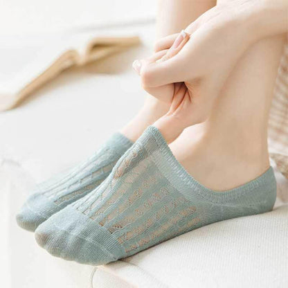 Women's Thin Mesh Boat Socks (5 pairs) The Nichole Collection