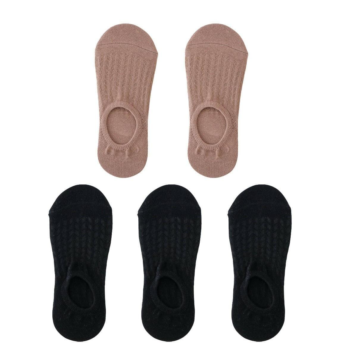 Women's Thin Mesh Boat Socks (5 pairs) The Nichole Collection