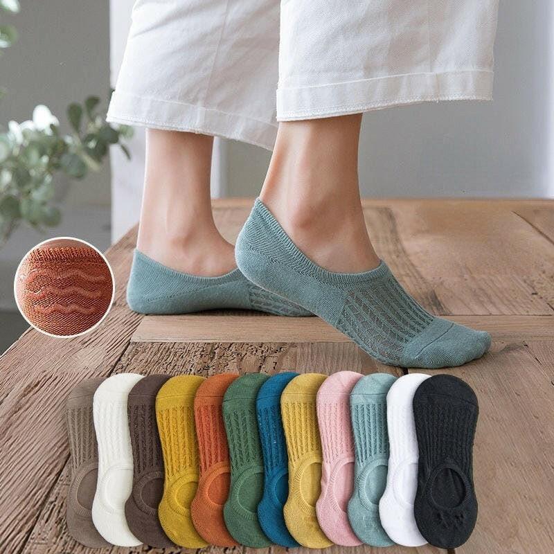 Women's Thin Mesh Boat Socks (5 pairs) The Nichole Collection