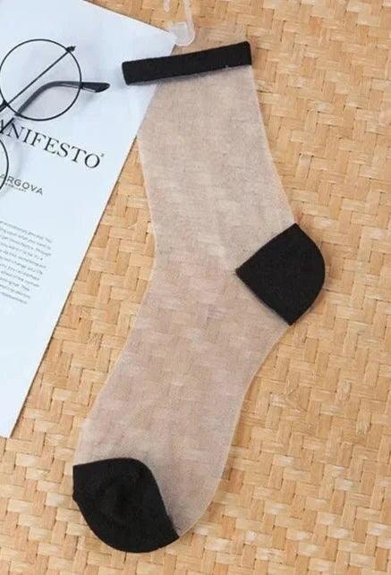 Women's Transparent Mesh Fishnet Short Socks 2 The Nichole Collection