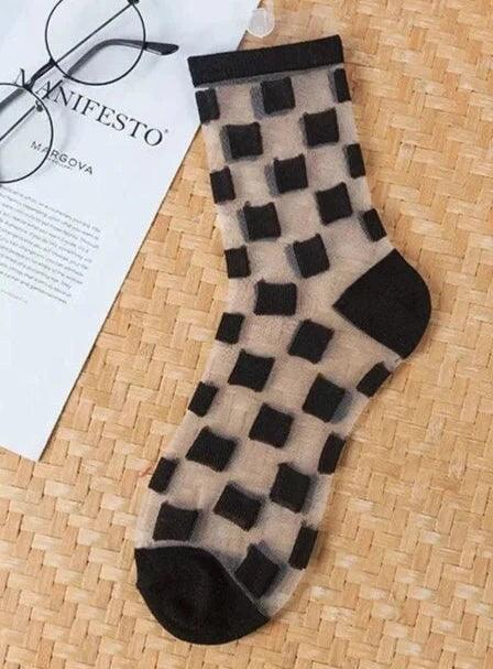 Women's Transparent Mesh Fishnet Short Socks 1 The Nichole Collection