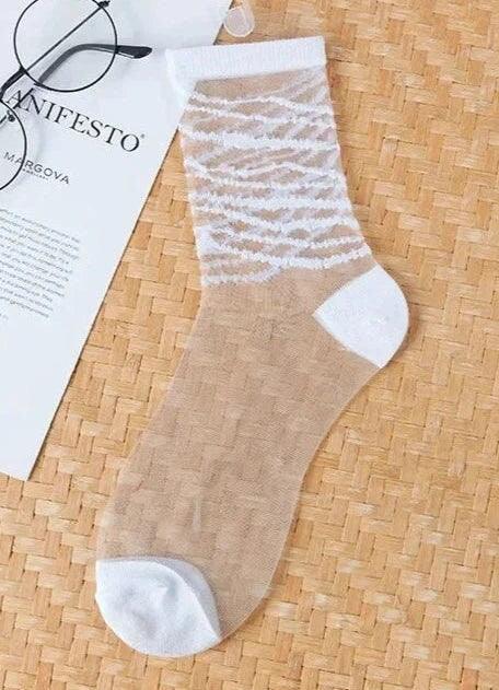 Women's Transparent Mesh Fishnet Short Socks 20 The Nichole Collection