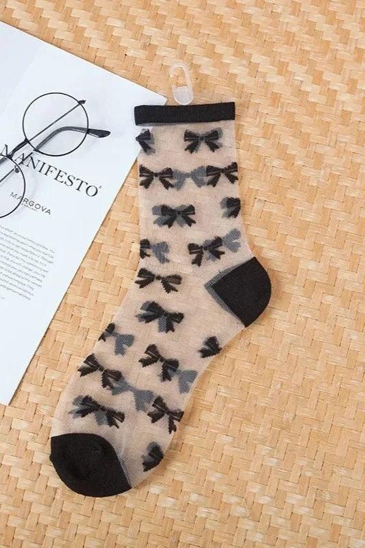 Women's Transparent Mesh Fishnet Short Socks 6 The Nichole Collection