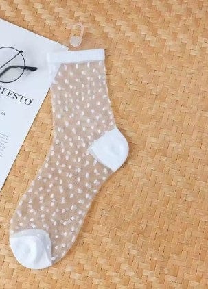 Women's Transparent Mesh Fishnet Short Socks 11 The Nichole Collection