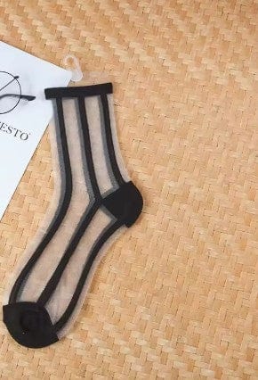 Women's Transparent Mesh Fishnet Short Socks 8 The Nichole Collection