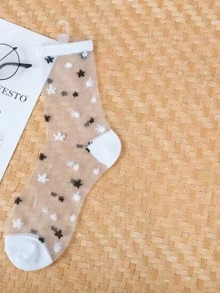 Women's Transparent Mesh Fishnet Short Socks 7 The Nichole Collection