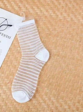 Women's Transparent Mesh Fishnet Short Socks 15 The Nichole Collection