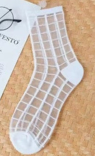 Women's Transparent Mesh Fishnet Short Socks 13 The Nichole Collection