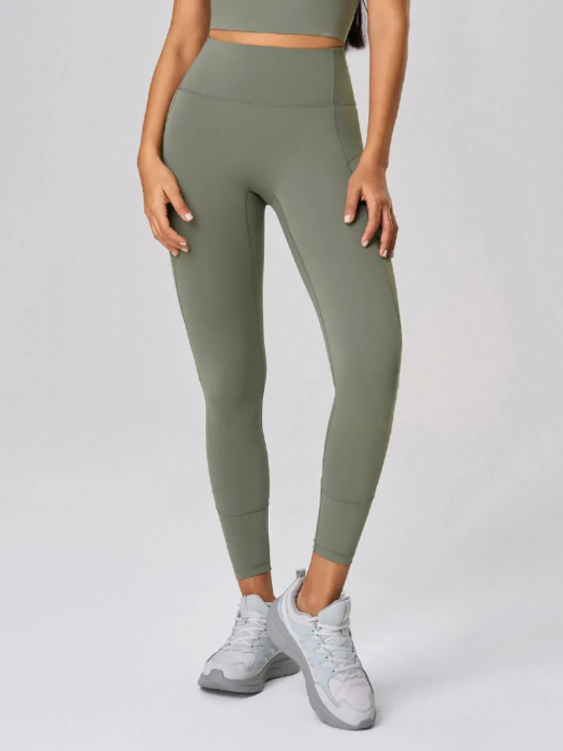 Women’s Winter High Waist Active Leggings Sage / 4 The Nichole Collection