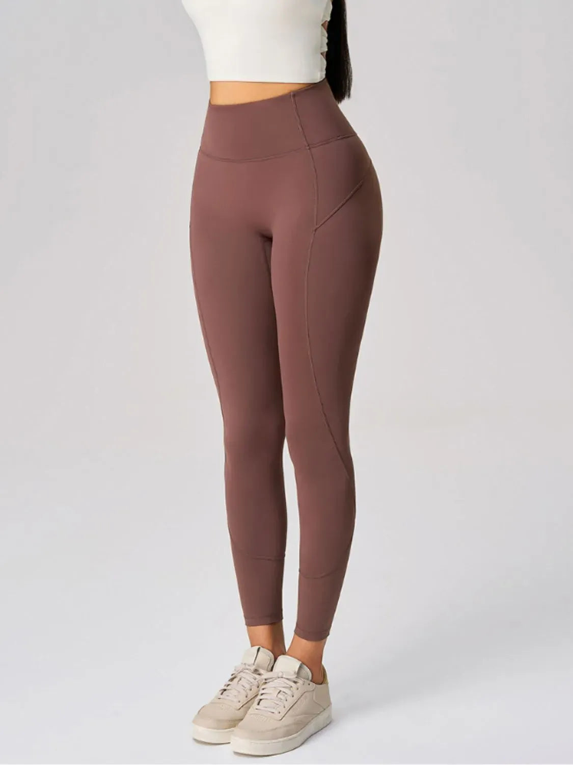 Women’s Winter High Waist Active Leggings Dark Brown / 4 The Nichole Collection