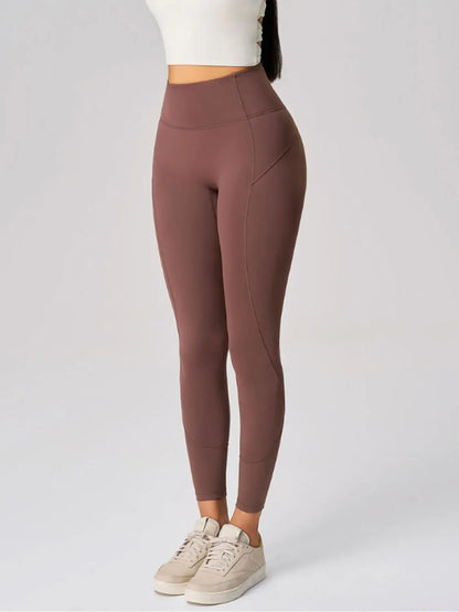 Women’s Winter High Waist Active Leggings Dark Brown / 4 The Nichole Collection