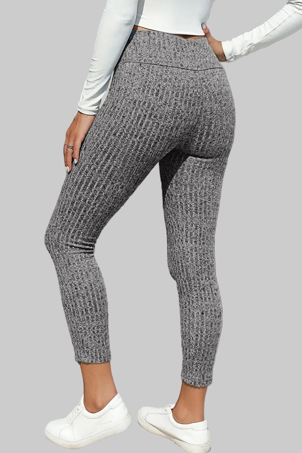 Women’s Winter High Waist Active Ribbed Leggings The Nichole Collection