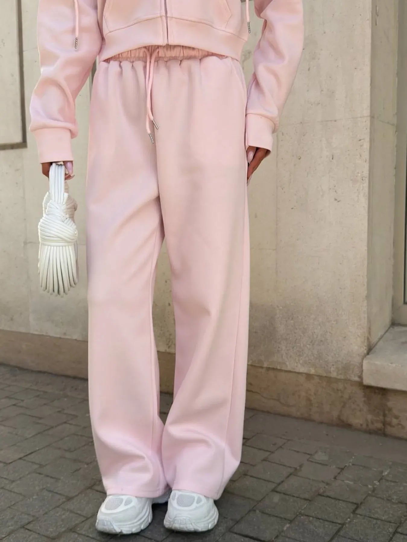 Zip Up Drawstring Hoodie and Pants Set Women's Sets The Nichole Collection