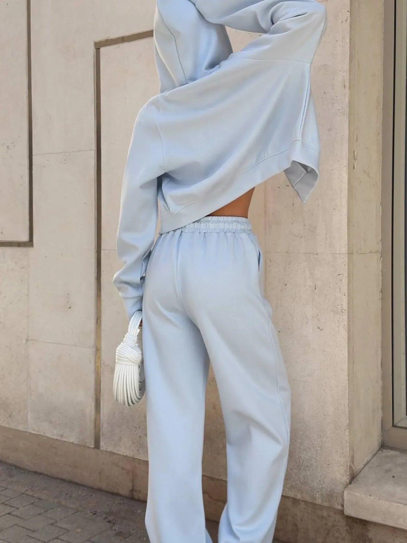 Zip Up Drawstring Hoodie and Pants Set Women's Sets The Nichole Collection