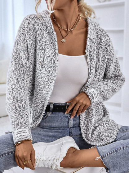 Zip-Up Hooded Sweater The Nichole Collection - Official Site