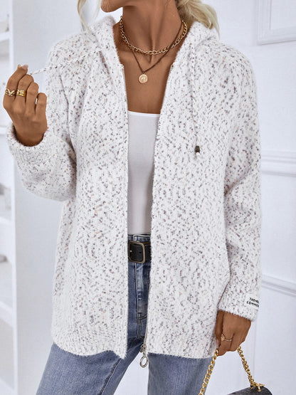 Zip-Up Hooded Sweater White / S The Nichole Collection - Official Site