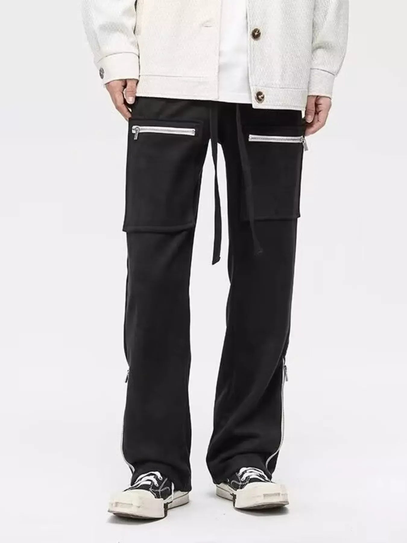 Zipper Pocket Relaxed Fit Pants | The Nichole Collection