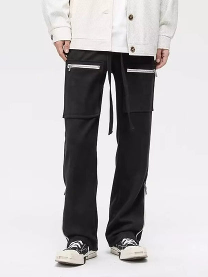 Zipper Pocket Relaxed Fit Pants | The Nichole Collection