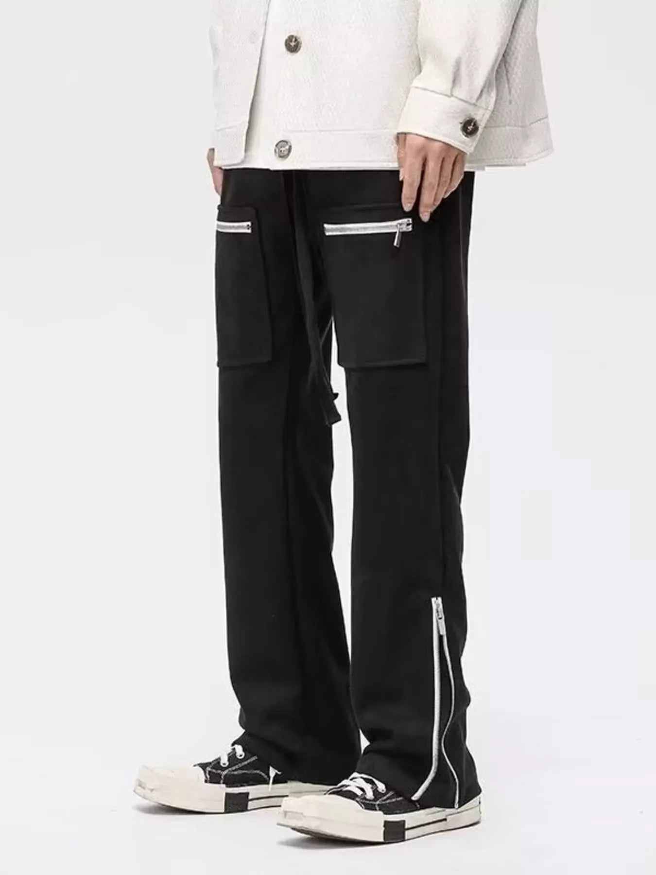 Zipper Pocket Relaxed Fit Pants | The Nichole Collection