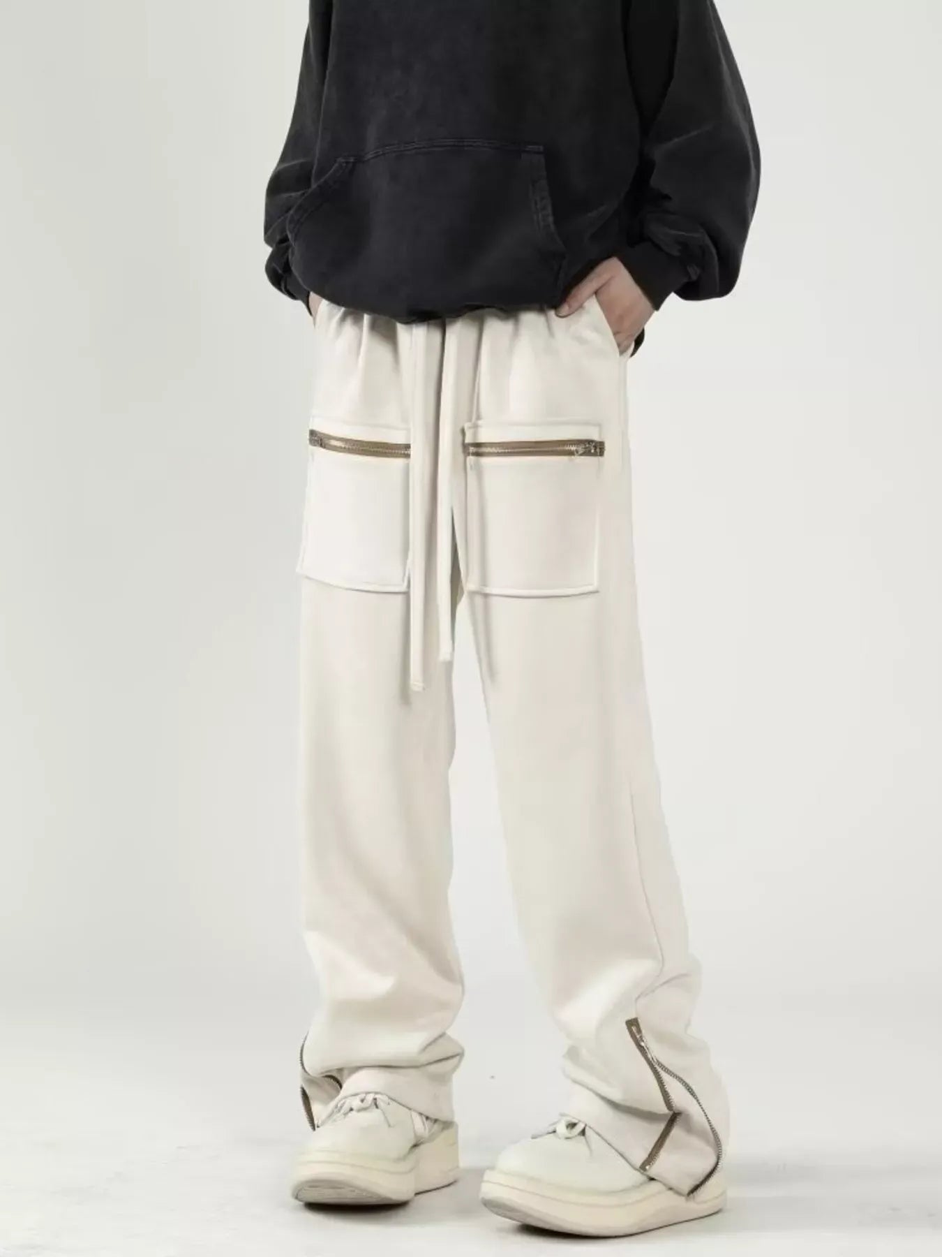 Zipper Pocket Relaxed Fit Pants | The Nichole Collection